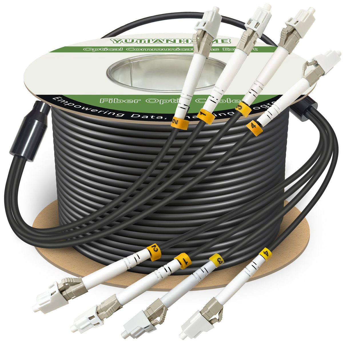 YUTIANHOME OM3 industrial TPU outdoor cable overview highlighting rugged outdoor durability.