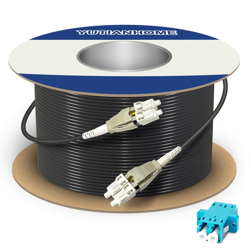 YUTIANHOME OM3 outdoor armored fiber cable ready for rugged outdoor installations.