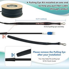 YUTIANHOME pulling eye kit installed to protect the cable during installation