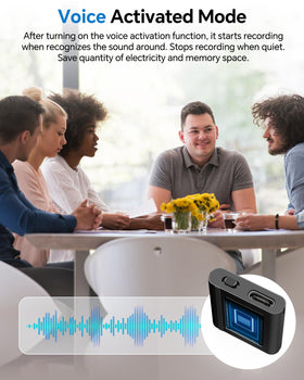 128GB memory supports long lectures and meetings.