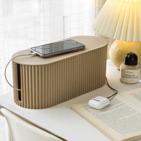 YWHWXB multi-cord storage for routers, hubs, and chargers.
