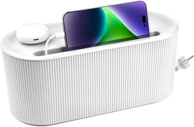 YWHWXB cable box for desk organization keeps cables tidy and accessible.