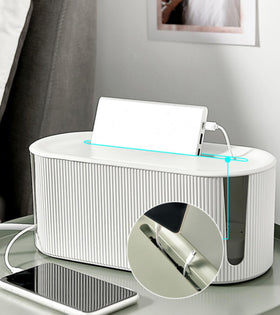YWHWXB cable box dust-waterproof enclosure protects cords.