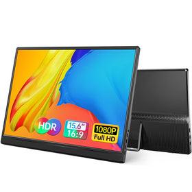 Yxk front view showing 15.6-inch screen clarity and portable convenience