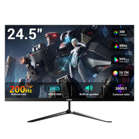 YXPC 24.5-inch bezel-less gaming monitor with edge-to-edge visuals for immersive play
