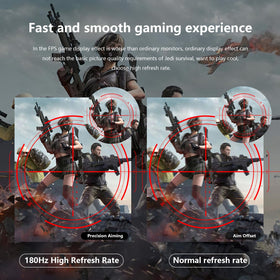 YXPC 24-inch monitor 180 Hz; ultra-smooth gameplay visuals.
