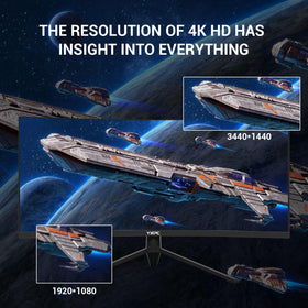 YXPC 34-inch monitor with 240Hz refresh for smooth gameplay