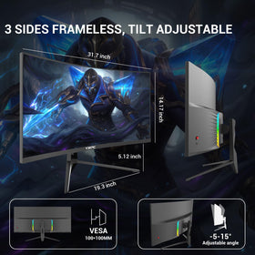 YXPC height-adjustable stand enables comfortable viewing height