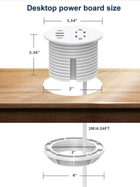 YYSKA side profile showing recessed fit that protects plugs and saves space