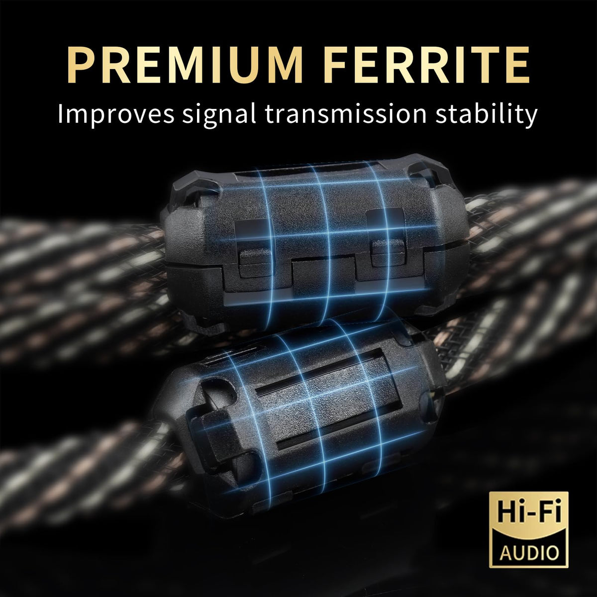 YYTCG Subwoofer cable supports clear bass delivery in home theaters.