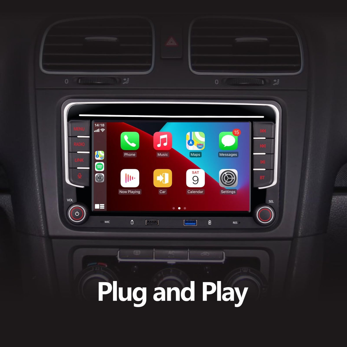 YZKONG installation size 220x130 mm ensures precise dashboard fit