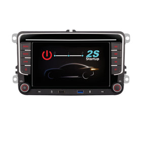 YZKONG VW car stereo IPS touch screen for clear, responsive display