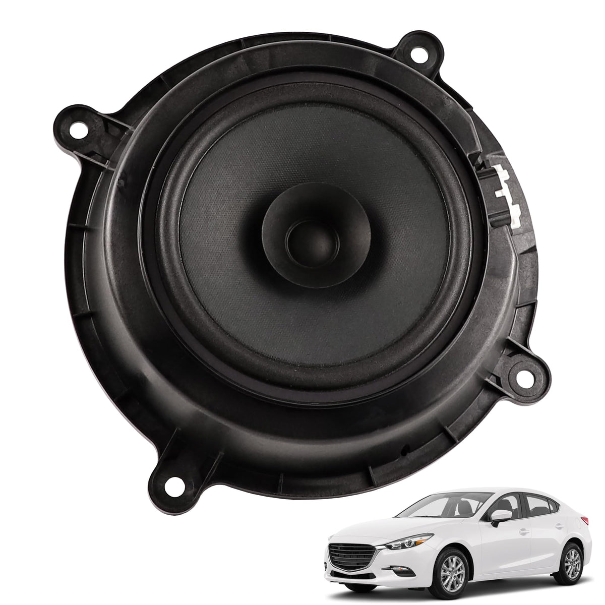 YzusGomumu front view of speaker showing grille and fit benefits