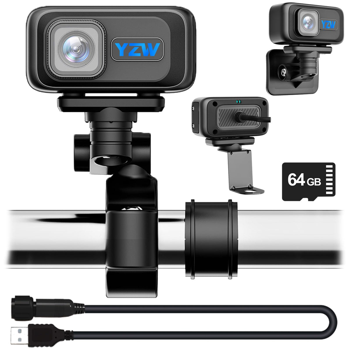 YZW MT100 front view showing compact recorder and lens, clear capture benefit