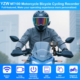 YZW MT100 lens closeup highlighting full glass lens for sharp footage