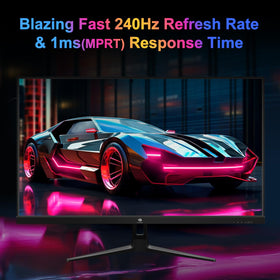 Z Z-EDGE monitor with ergonomic stand for comfortable long gaming sessions.