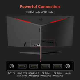 Z-Edge dual DP 1.4 and dual HDMI 2.0 ports for flexible connections