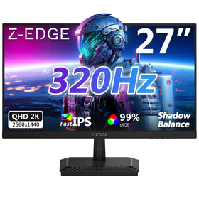 Z Z-EDGE G27IS 320Hz hero shot shows ultra-smooth gameplay and rapid response