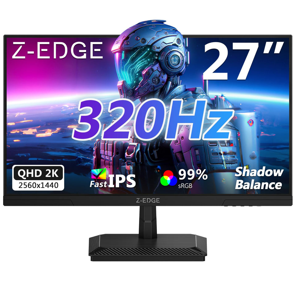 Z Z-EDGE G27IS 320Hz hero shot shows ultra-smooth gameplay and rapid response