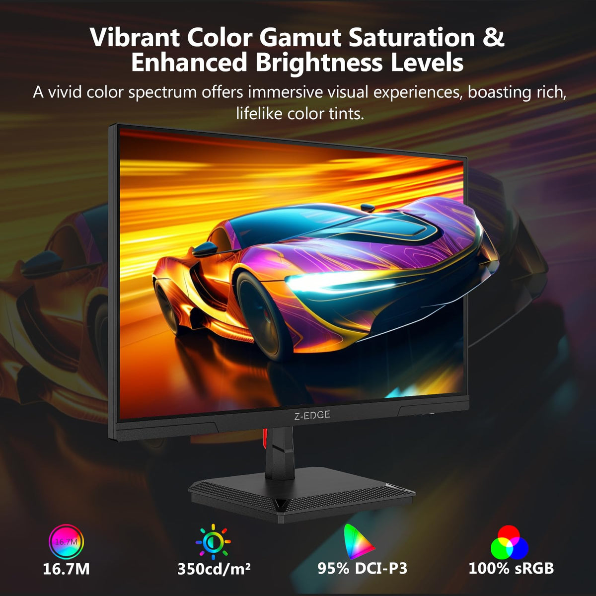 Z Z-EDGE G27IS dual HDMI/DP ports enable flexible setup and seamless device switching