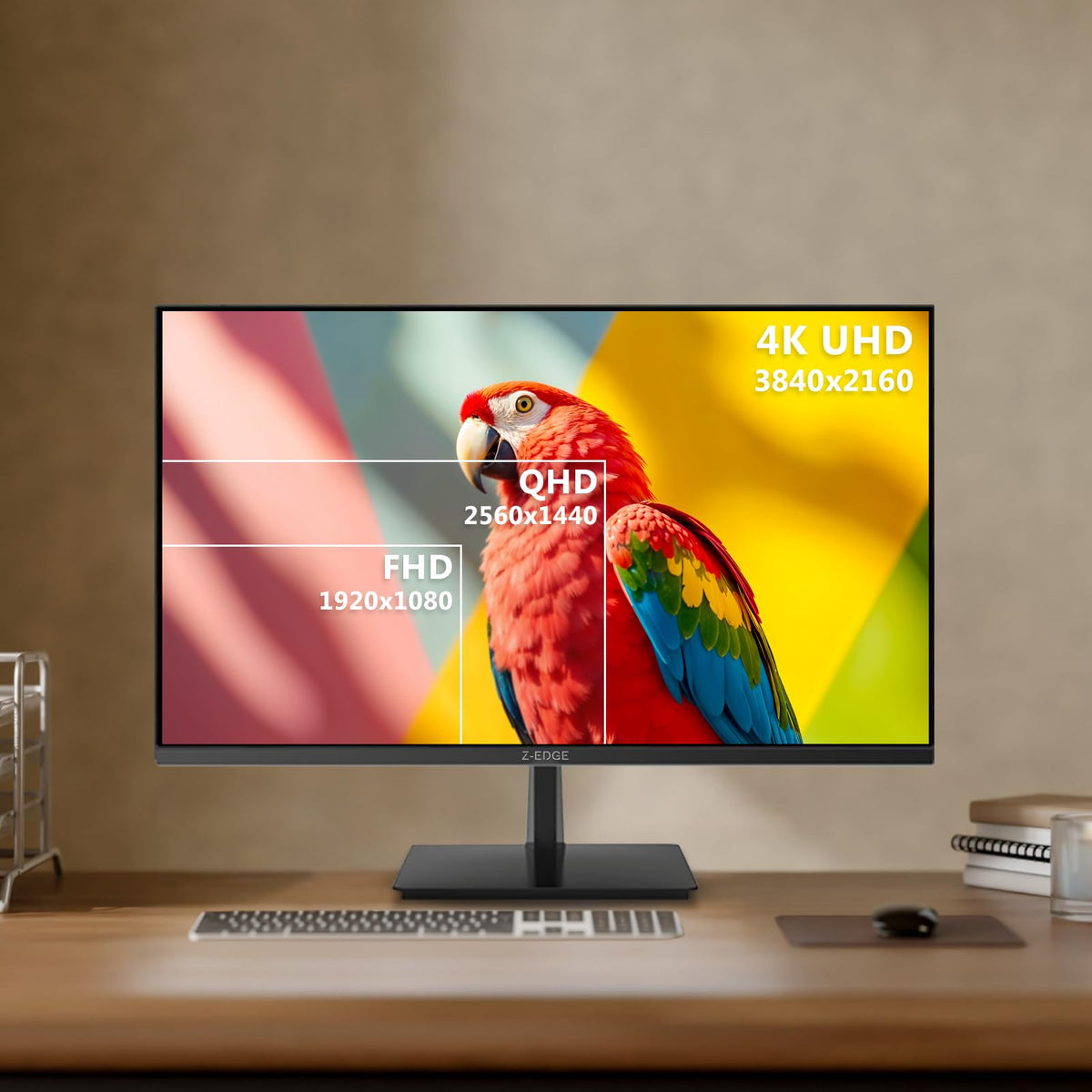 Z Z-EDGE IPS panel 178-degree view keeps color accuracy from any angle.