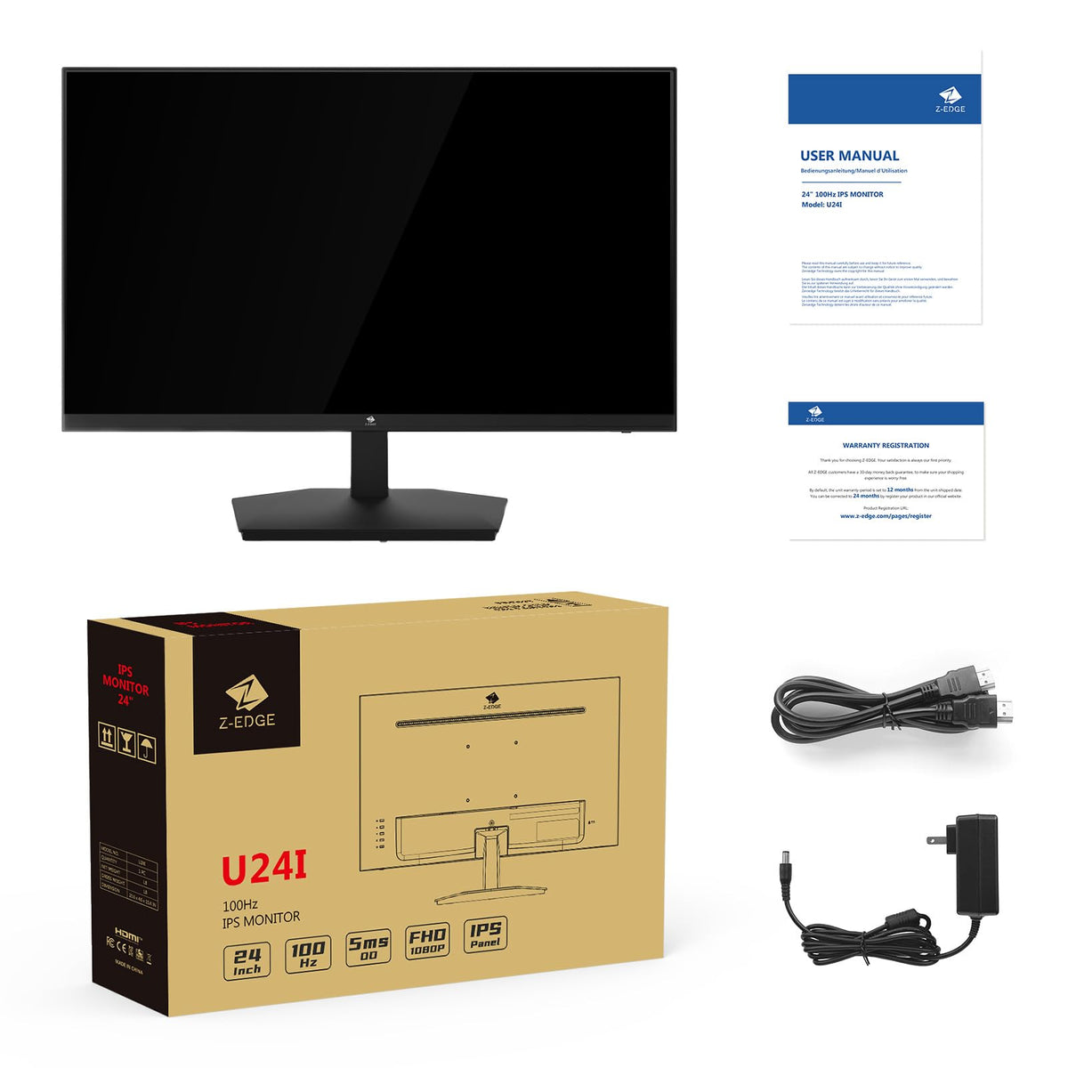 Z Z-EDGE anti-glare screen reduces reflections for comfortable viewing.