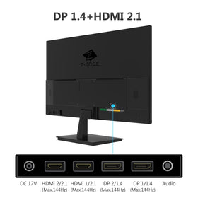 Z Z-EDGE motion clarity reduces blur during action scenes and gaming.