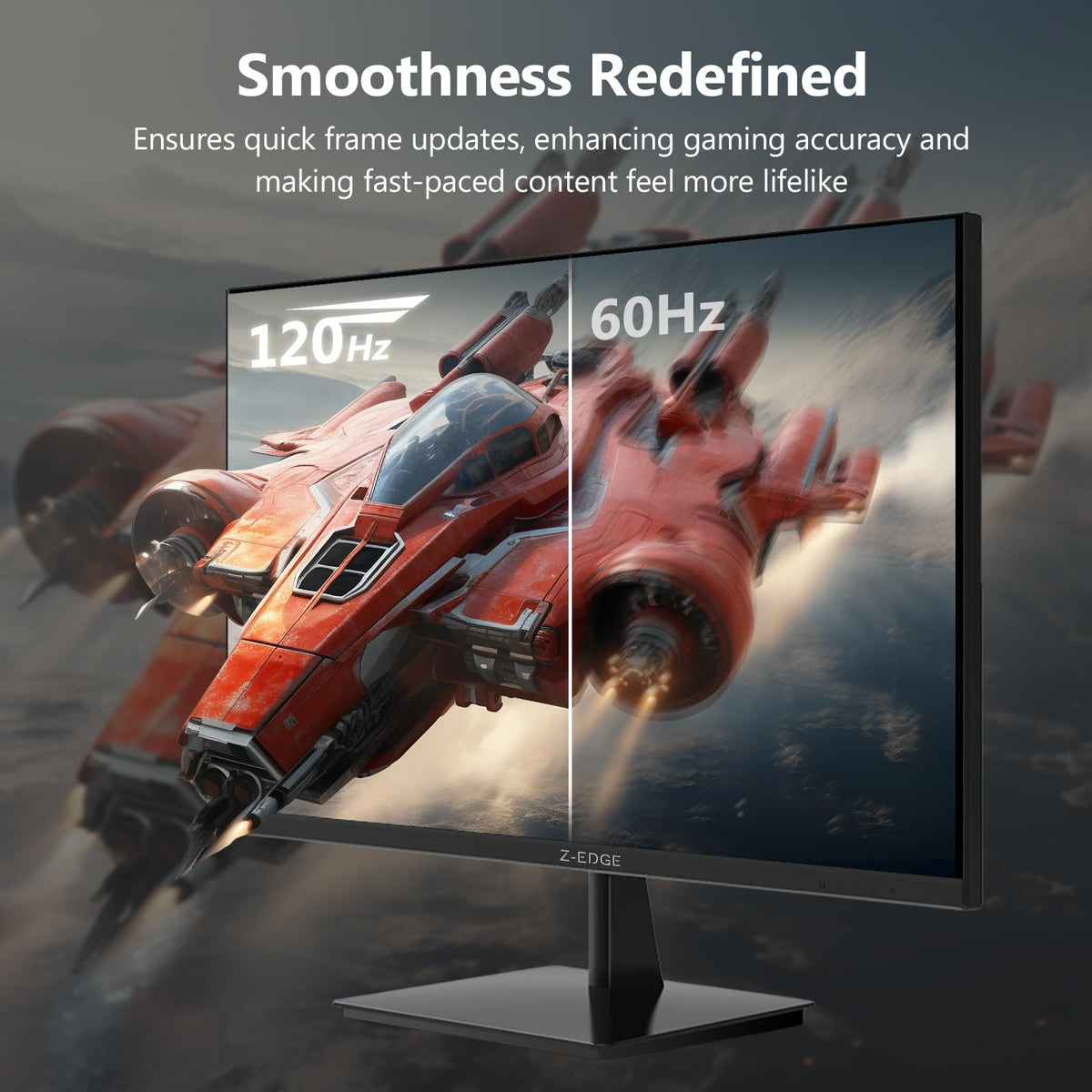 Z Z-EDGE S274K IPS panel color accuracy for wide viewing angles.