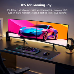 Z Z-EDGE UG24PJ IPS panel close-up showcasing vibrant colors and wide viewing angles.