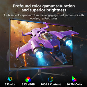 Z Z-EDGE UG24PJ wide 178° IPS viewing for shared screens without distortion.