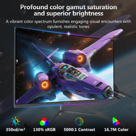 UG25I shows 1ms response time for quick pixel changes in action titles.