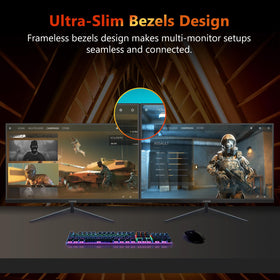 UG25I ergonomic stand and VESA compatibility for flexible mounting.