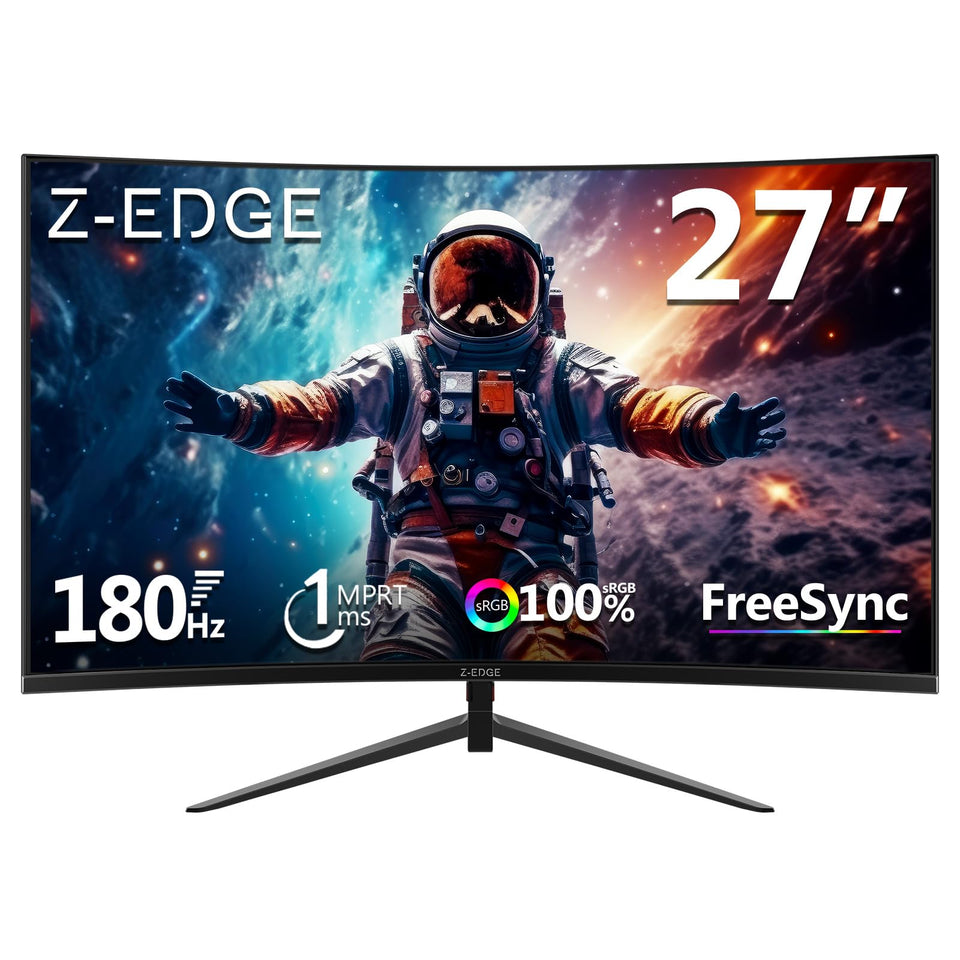 Z Z-EDGE UG27 with 1500R curved screen for immersive gaming and media viewing