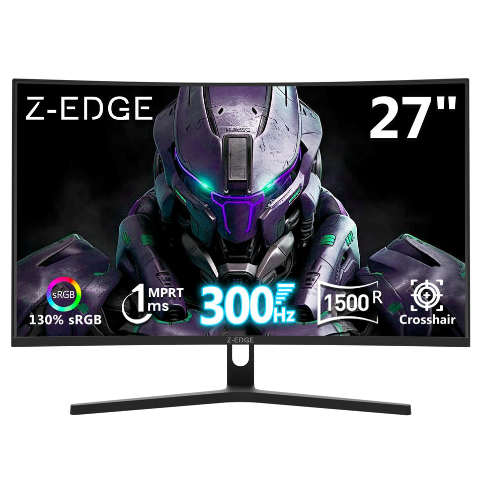 Z-EDGE UG27H ultra-curved display enhances immersion for fast action games.