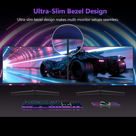 Z-EDGE UG27H VESA mounting with 100x100mm compatibility for flexible placement.