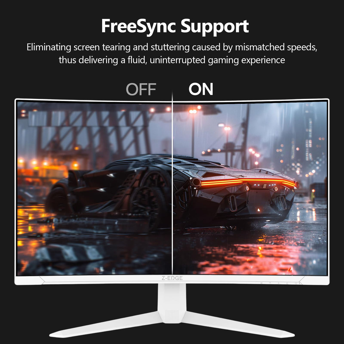 Z Z-EDGE UG27S 100x100 mount compatibility supports easy wall or arm mounting.