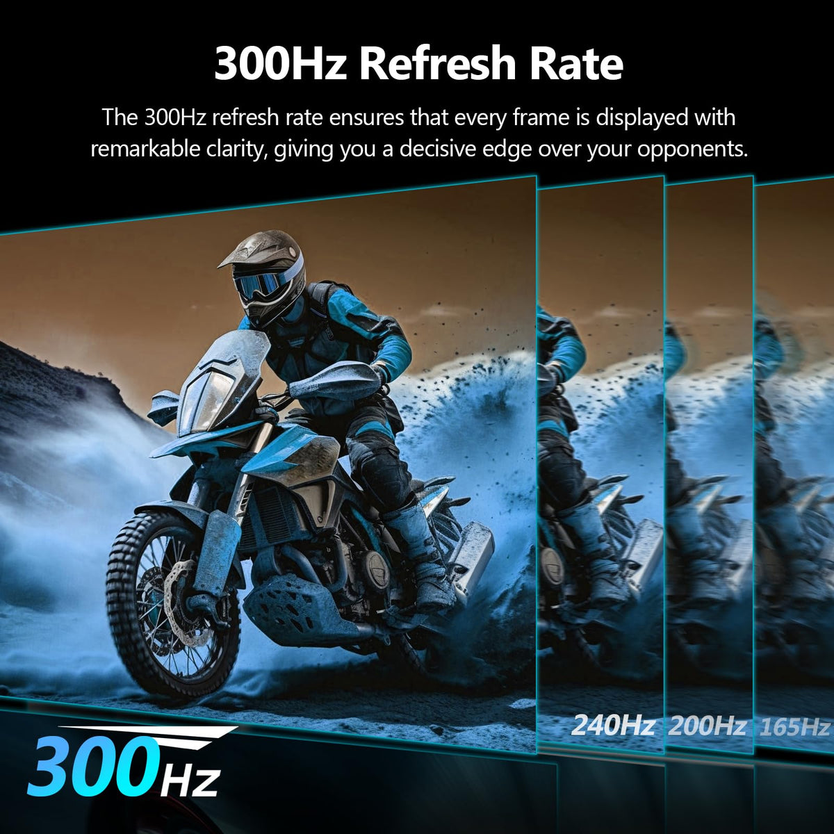 Z-EDGE UG27S 300Hz refresh rate enables ultra-smooth gameplay.