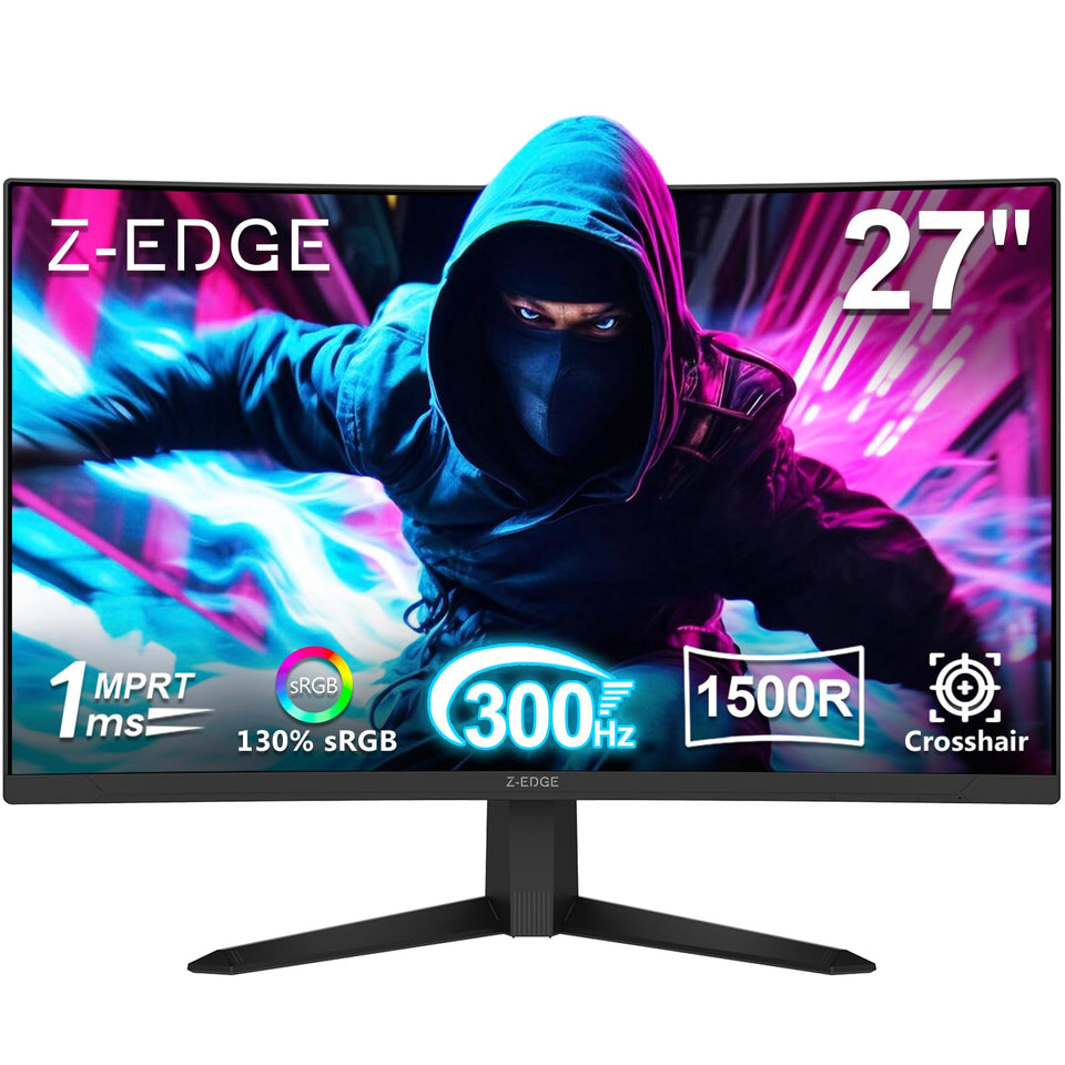 Z-EDGE UG27S curved 1500R screen delivers immersive gaming sessions.