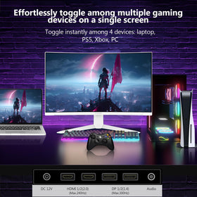 Z Z-EDGE UG27S contrast demo demonstrates deep blacks and bright highlights in scenes.