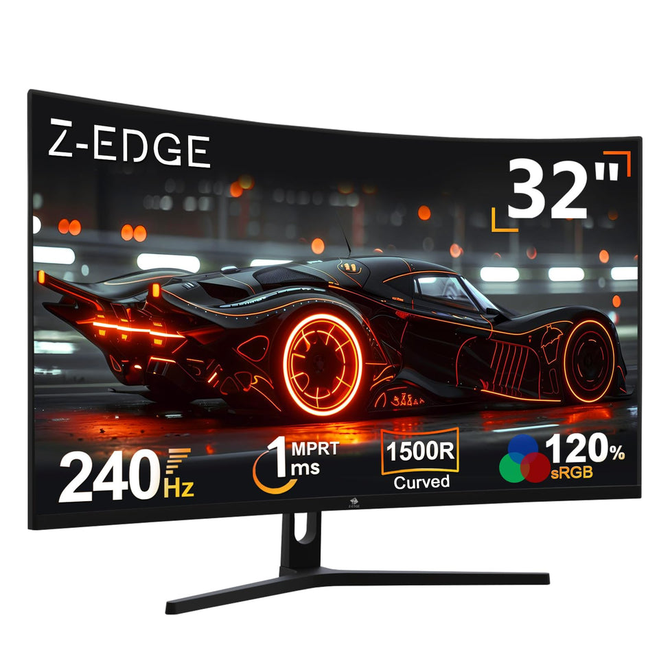 Z-EDGE UG32P 1500R curved display enhances immersive gaming experiences.