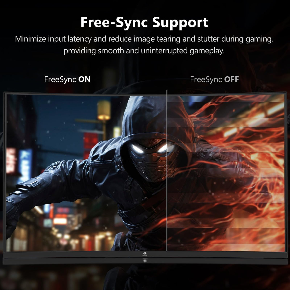 Z-EDGE UG32P 1ms MPRT reduces motion blur during rapid gameplay.
