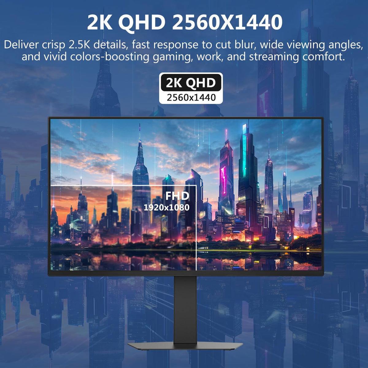 Z Z-EDGE X27 QHD 2560x1440 resolution reveals sharp detail and bright highlights.