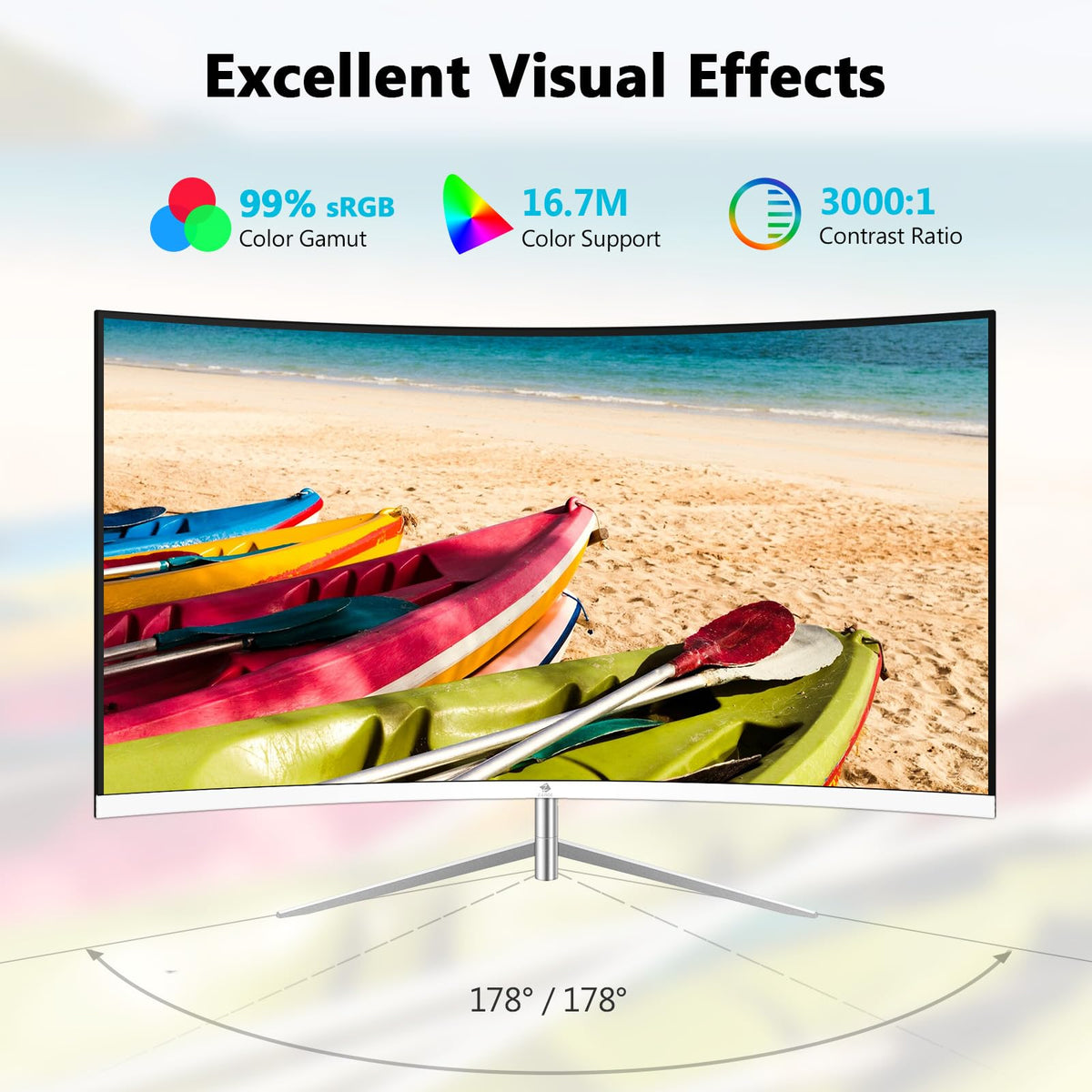 Z Z-EDGE 178-degree viewing angle ensures consistent visuals from anywhere.