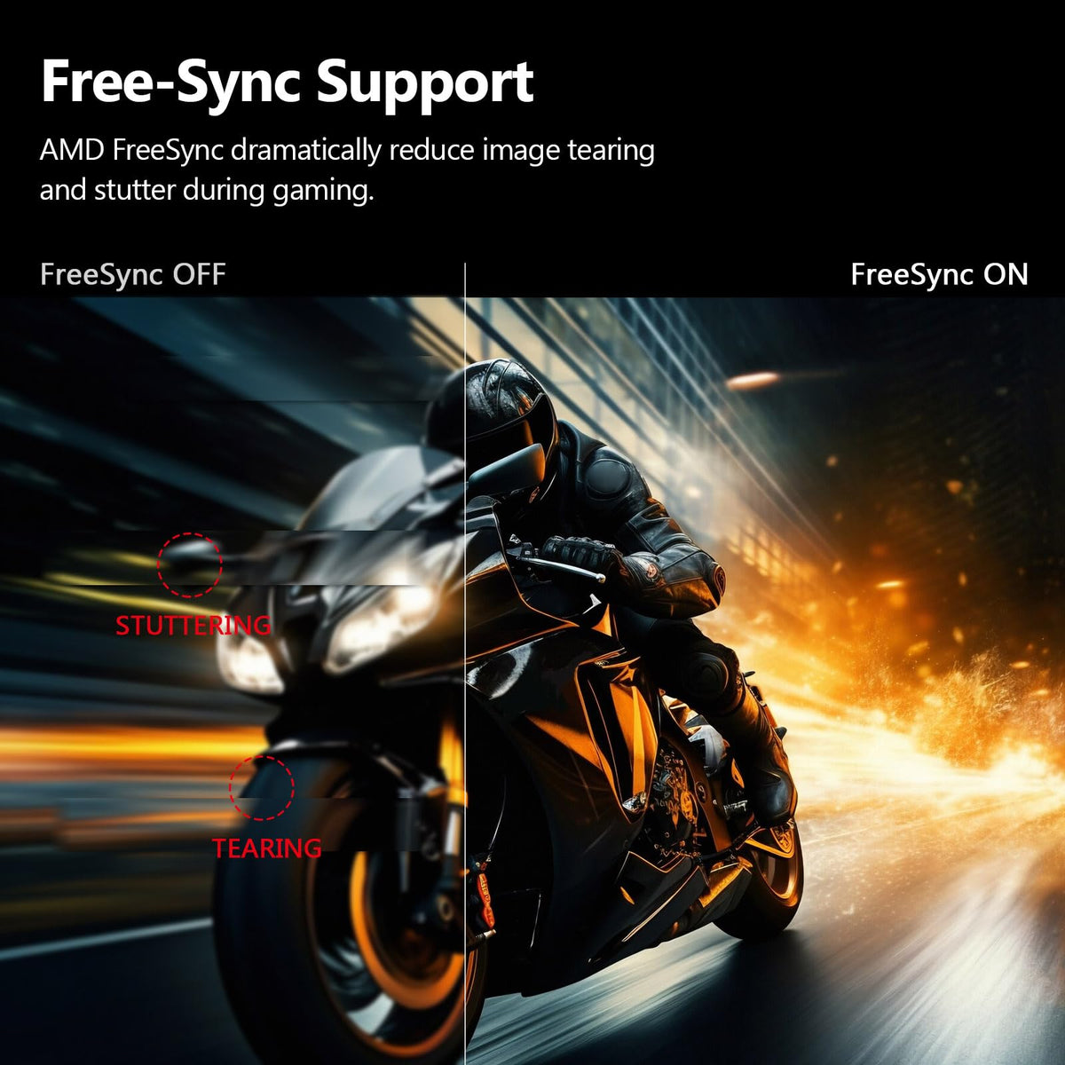 UG25F 240Hz refresh for ultra-smooth action and reduced motion blur