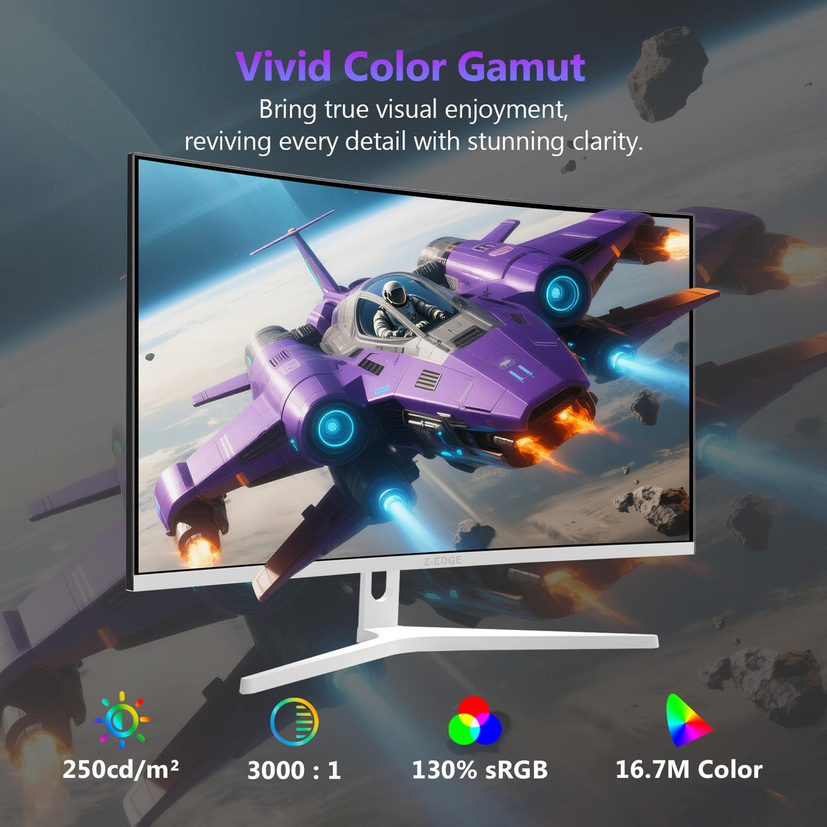 UG27H dual DisplayPort ports support high-refresh connections.