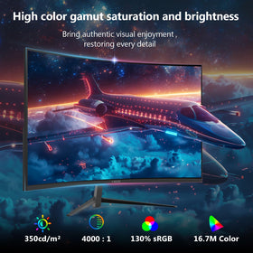 Z Z-EDGE 1500R curvature reduces distortion for immersive sessions.