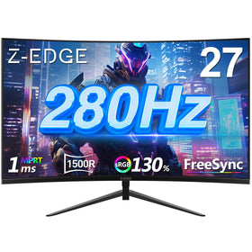 Z Z-EDGE 27-inch curved monitor delivers smooth gaming action at 240Hz.