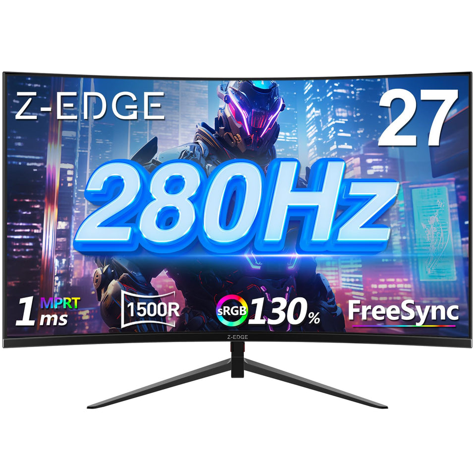 Z Z-EDGE 27-inch curved monitor delivers smooth gaming action at 240Hz.