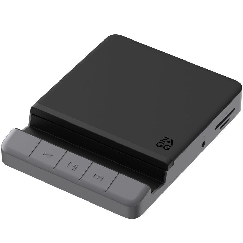 ZAGG hub front view showing ports and compact profile for easy desk organization