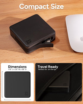ZAGG 4-Port Hub 100W pass-through keeps devices powered.